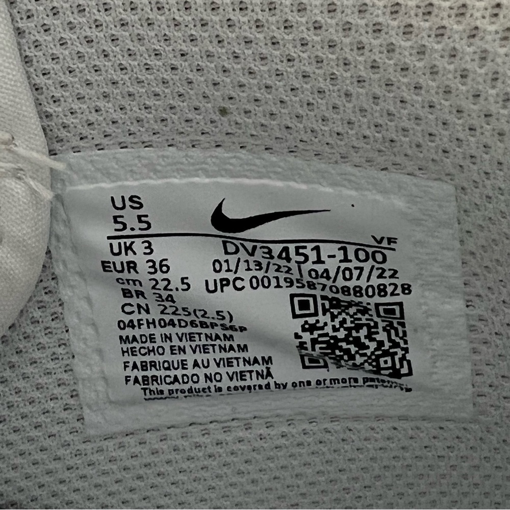 New white NIKE Air Force 1 Mid star cut out women's sneakers shoes size 5.5 - Picture 12 of 13